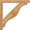 Ekena Millwork Funston Block Rough Sawn Bracket, Western Red Cedar, 4"W x 46"D x 46"H BKT04X46X46FST05RWR - alternate 3